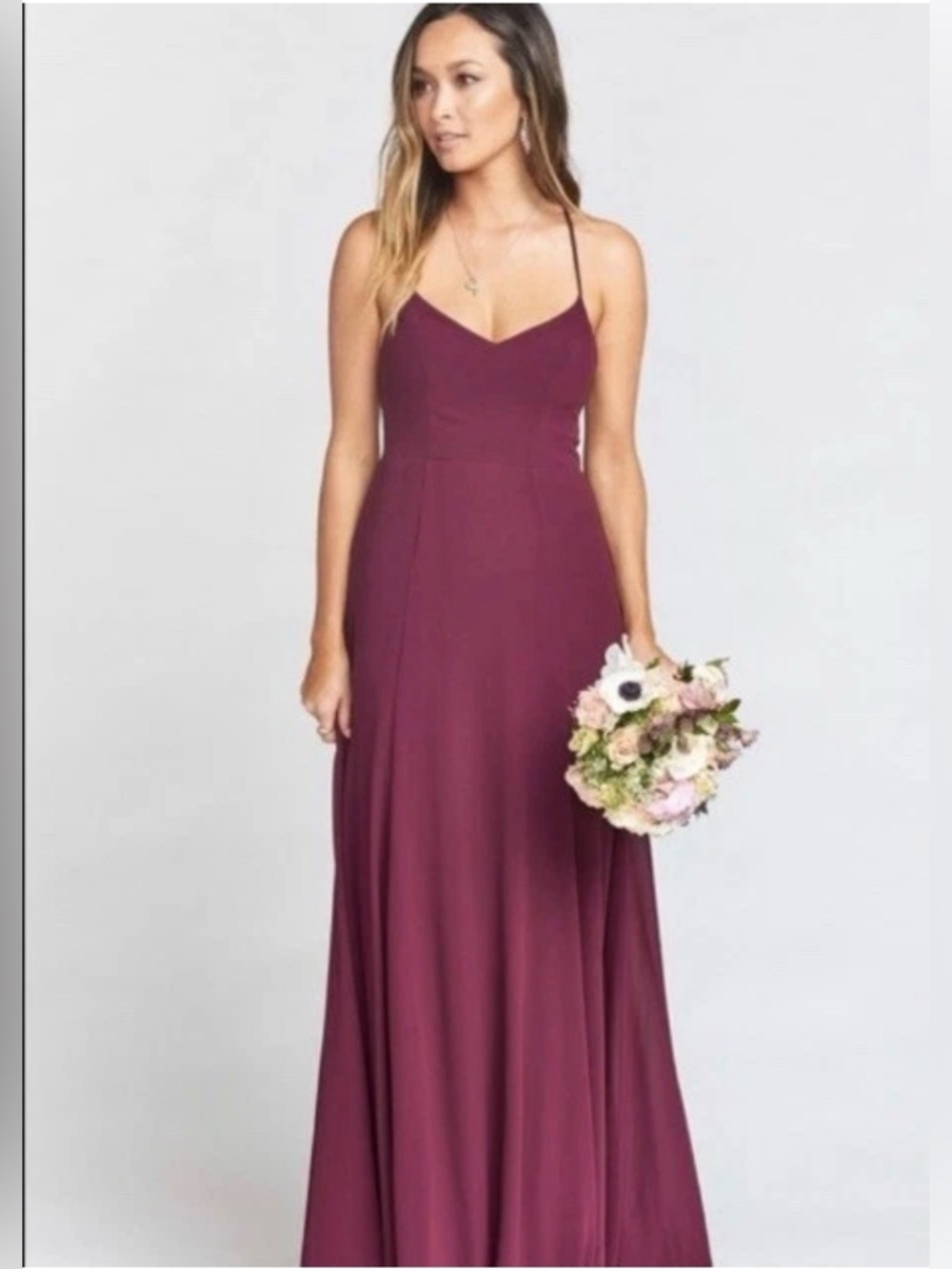 Show Me Your MuMu Plum Spaghetti-Strap Maxi Dress